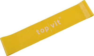 Produktbild von top vit Loops Fitnessband aus Latex - Widerstandsbänder für Gymnastik, Fitness, Yoga, Pilates, gelb, 5 cm x 23 cm