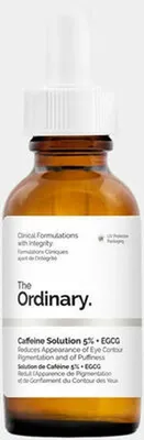 Imagen del producto de Crema para el contorno de los ojos The Ordinary CAFFEINE SOLUTIONS 5% + EGCG, 30 ml