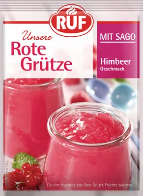 Produktbild von RUF Rote Grütze Himbeer mit Sago