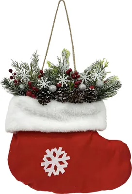 Produktbild von Künstlicher Weihnachtskranz mit Tannenzapfen und Beeren für die Haustür – ideal als Weihnachtsdekoration für drinnen und draußen
