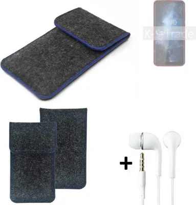 Produktbild von K-S-Trade Handy Schutz Hülle kompatibel mit BQ Mobile BQ-6061L Slim Schutzhülle Handyhülle Filztasche Pouch Tasche Case Sleeve Filzhülle