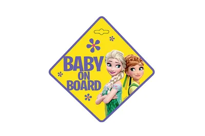 Productafbeelding van Bordje "Baby aan boord", Frozen