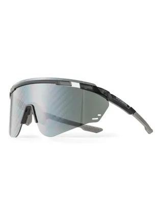 Produktbild von ROCKBROS Fahrradbrille Verspiegelt UV400, Sportbrille mit TR90 Rahmen für Rennrad, MTB, Laufen und Angeln Schwarz / Carbon