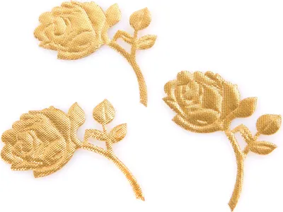 Produktbild von Dekoelemente Stoffrose gold