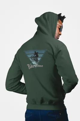 Produktbild von D&B Uni Hoodie ZIPST00214 Bike Waldgrün-Größe XL