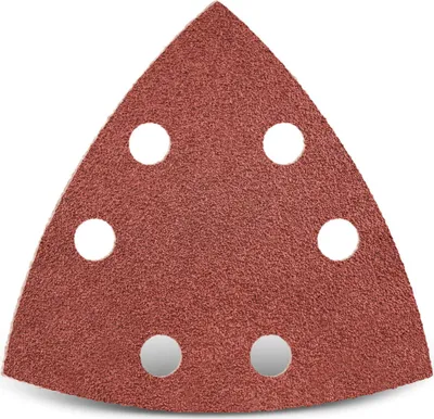 Produktbild von MENZER Red Klett-Schleifblätter, 93 mm, 6-Loch, f. Deltaschleifer, Normalkorund (50 Stk.) K80