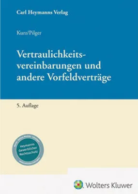 Produktbild von Vertraulichkeitsvereinbarungen und andere Vorfeldverträge