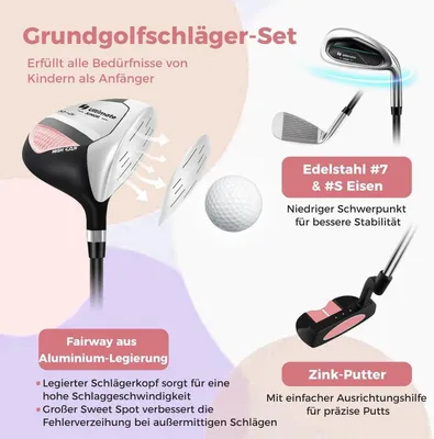 Golfschläger Set Für Damen - 11-teilig Inkl. Driver, Eisen & Tasche - Premium-Ausrüstung Für Rechtshänderinnen