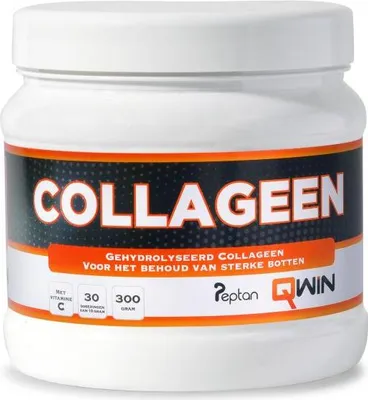 Produktbild von QWIN Collagen Peptan Pulver mit Vitamin C 300 g