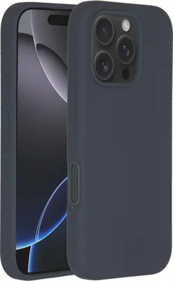 Productafbeelding van Accezz Liquid Silicone Backcover met MagSafe voor de Apple iPhone 16 Pro - Donkerblauw