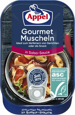 Obrázok produktu pre Appel Gurmánske mušle v pikantnej omáčke salsa na zjemnenie 100g