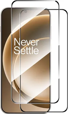 Produktbild von OnePlus 15 Displayschutz - ENKAY Full-Cover 9H Panzerglas Doppelpack - Schwarz