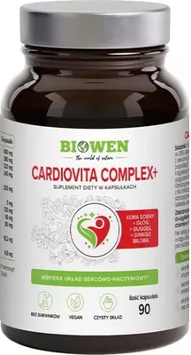 KAPSUŁKI NA WSPARCIE PRACY SERCA CARDIOVITA COMPLEX+ 90 szt. - BIOWEN