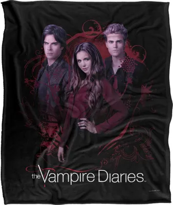 Imagen del producto de Vampire Diaries - Manta "Damon, Stefan, Elena" TV18633 (Talla única) (Multicolor)