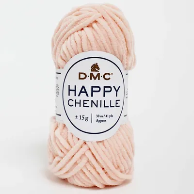Produktbild von DMC Happy Chenille, Handwerk, Sperrig, Hellrosa, Polyester, 38 m, 100% Polyester