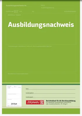 Immagine prodotto di 10X BRUNNEN 1042579 Block A4 Ausbildungsnachweis