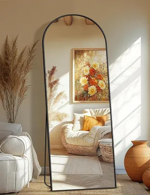 Obrázek produktu pro Zrcadlo stojací, celotělové, 178x61 cm, velké zrcadlo na zeď | Celotělové zrcadlo na zeď, stojací zrcadlo do ložnice, zrcadlo do obývacího pokoje, do šatny