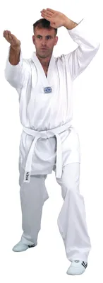 Obrázek produktu pro Kwon Kampfsportovní oblek Hadan Plus, bílý límec, bílá barva, velikost 170, model 1004170