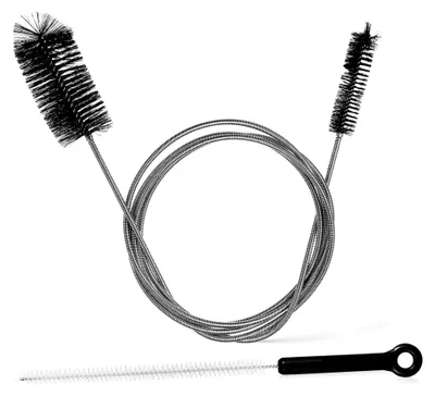 Produktbild von Rohrreinigungsbürsten-Set aus Edelstahl, flexible doppelseitige Bürste für Küche, Bad und Dusche zur Beseitigung von Verstopfungen