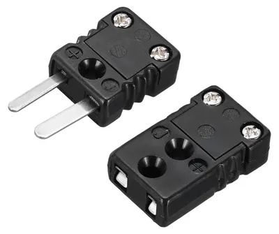 Typ J Mini Thermokoppel-Steckverbinder, 200 °C, männlich/weiblich