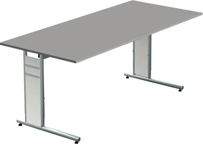 Produktbild von Schreibtisch C-Fuß 180x80x68-82 cm grafit