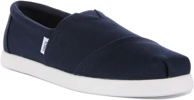 Produktbild von Toms Alpargata Fwd Herren Recycelte Baumwolle Vegane Schlupf Auf Turnschuhe Mar e – 10 Großbritannien - 44 EU - 11 US / Marine