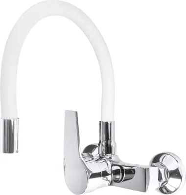 Produktbild von Granitan | FLEX - Küchenarmatur - Flexibler Auslauf - 360° schwenkbar - Weiß - Messing