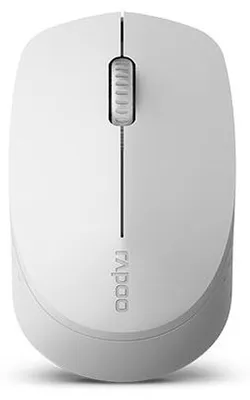 Produktbild von Rapoo M100 Silent, Beidhändig, Optisch, RF Wireless + Bluetooth, 1300 DPI, Grau