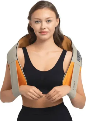 Zdjęcie produktu dla Masażer shiatsu karku, pleców i ramion ZENET-757.1 z funkcją podgrzewania - Beżowy