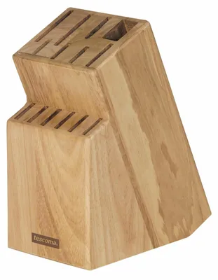 Image de Tescoma Bloc à couteaux 13 couteaux Non équipé Ciseaux Fusil Porte-couteaux Wood