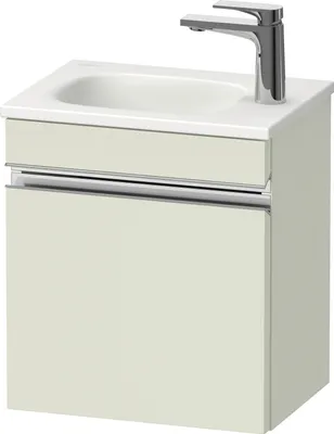 Image de Duravit Sivida bâti-support pour lavabo, charnières à gauche, poignée profilée chromée, 400x295x440mm, pour Sivida, SV4649L10HH0000