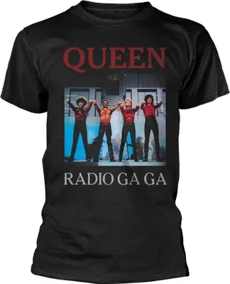 Produktbild von Queen - "Radio Ga Ga" T-Shirt für Herren/Damen Uni PH4868 (3XL) (Schwarz)