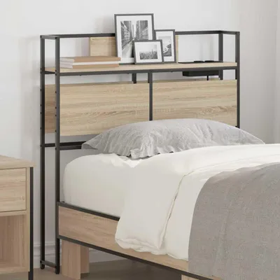 Produktbild von Möbel Stauraum-Kopfteil Sonoma Eiche 100 cm Holzwerkstoff - Kopfteile 859626