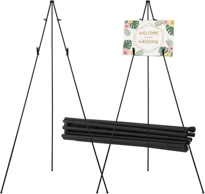 Produktbild von Kunstenaarsdisplay für Schwarz, 160 cm, Metall