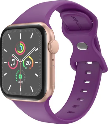 Productafbeelding van imoshion Siliconen⁺ bandje voor de Apple Watch | 38/40/41/42 mm - Maat S/M - Purple