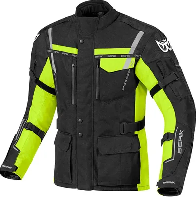 Obrázok produktu pre Berik Torino Waterproof Motorrad Textiljacke, schwarz/neon, 48
