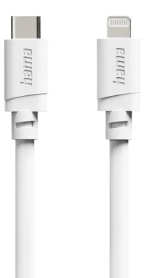 Zdjęcie produktu dla Hama 00125150, 2 m, Lightning, USB C, Męska, Męska, Biały
