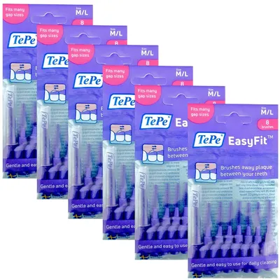 Produktbild von 6x TePe EasyFit M/L - lila 6x 8 Stück