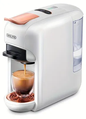 Obrázek produktu pro Vícefunkční kávovar na kapsle, 1450 W – vhodný pro teplé i studené nápoje a mletou kávu