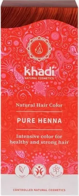 Produktbild von Khadi KD33, Orange, Reines Henna, Frauen, Lawsonia Inermis Blattpulver (Henna), 1 Stück(e)