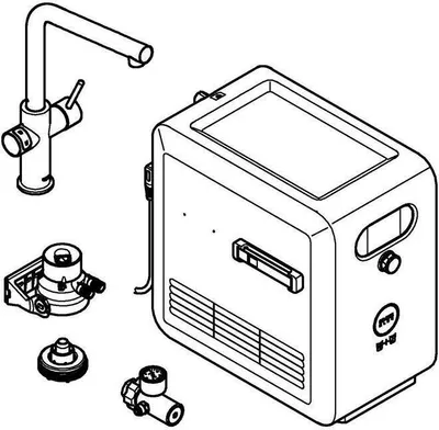 Obrázek produktu pro GROHE 31347003, Standardní, Chrom, Páková rukojeť, Samostarný, Typ L, Keramický