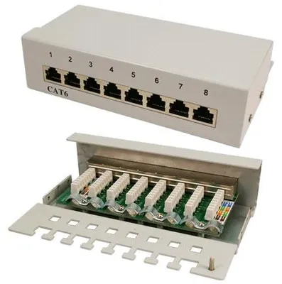 Obrázek produktu pro LogiLink Patch Panel Desktop - Patch Panel - RJ-45 X 8