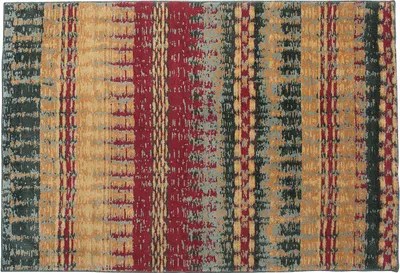 Produktbild von BELIANI Teppich Bunt 140 x 200 cm aus Baumwolle Kurzflor Rechteckig Abstrakt