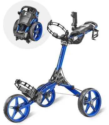 Immagine prodotto di Golfwagen a 3 ruote, leggero, pieghevole, compatto, colore blu
