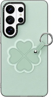 Produktbild von Handyhülle mit Trageband für Galaxy S26 Ultra, Dux Ducis Luvy, Grün mit Klee