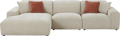 Produktbild von Großes linkes Ecksofa aus beigem Cord - TIRONO von Maison Céphy