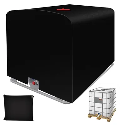 Obrázok produktu pre Ochranný obal IBC pre 1000-litrovú nádrž, UV ochrana, zber dažďovej vody, materiál 420D, s otvorom, rozmery 100x120x116 cm