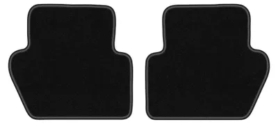 Produktbild von Velours-Fußmatten Hinten für Volvo 850 1991-1996 (Kombi/Limousine) – 2-tlg, Schwarz, passgenau – Wielganizator LUX