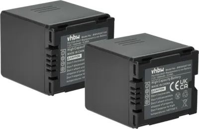 Produktbild von vhbw 2x Akku Ersatz für Panasonic VW-VBD210, VW-VBD140 für Videokamera Camcorder (1500 mAh, 7,2 V, Li-Ion)