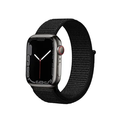 Produktbild von Crong Nylon Reflex - pasek sportowy do Apple Watch 38/40/41/42 mm (czarny)